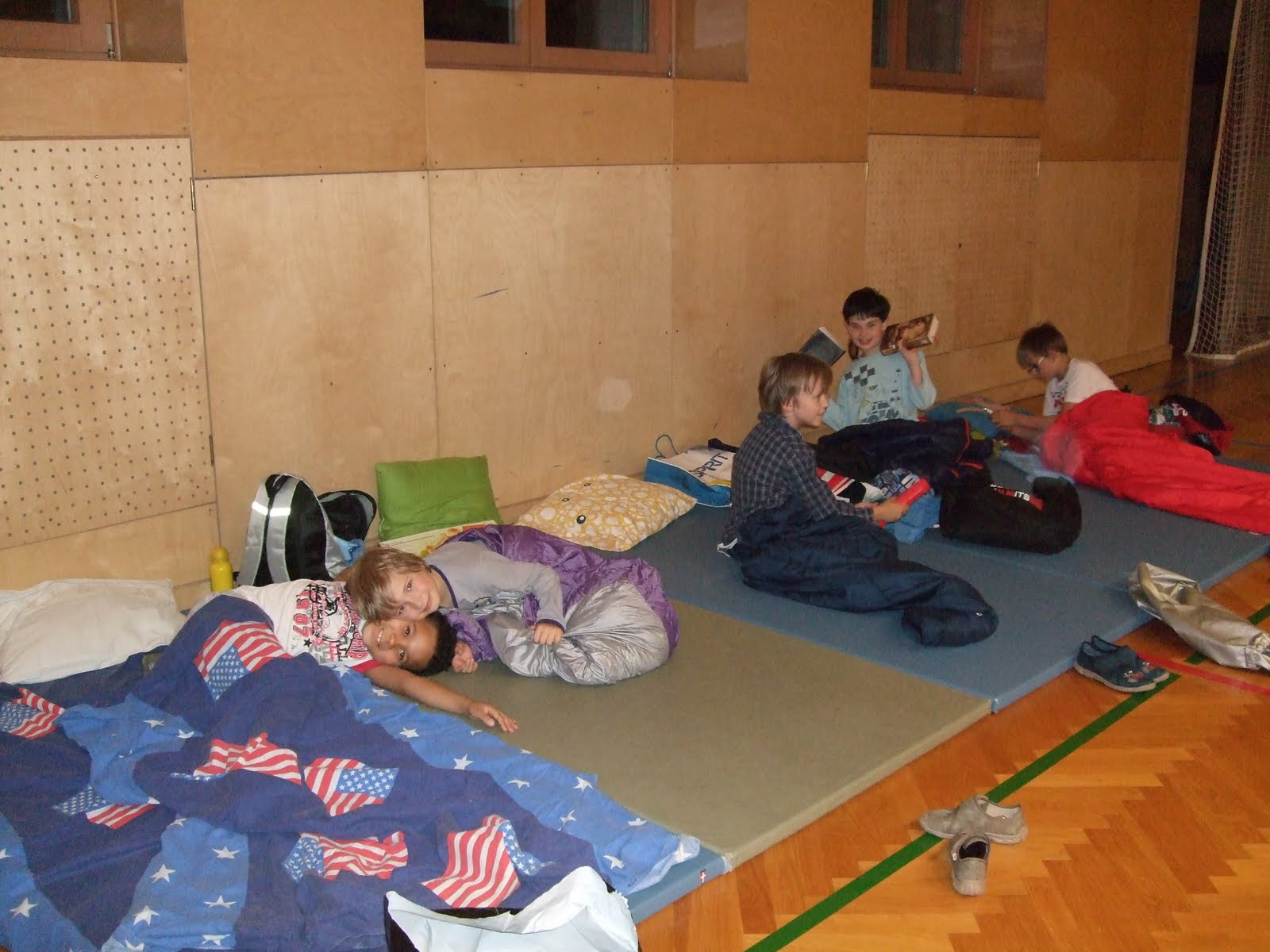 Sonnenklasse Übernachten in der Schule Unsere Lesenacht