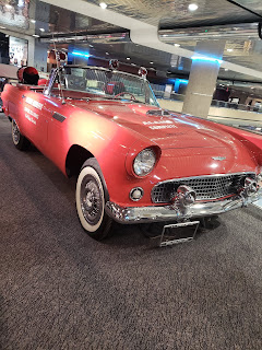 Red Thunderbird on display at the Las Vegas Aviation Museum