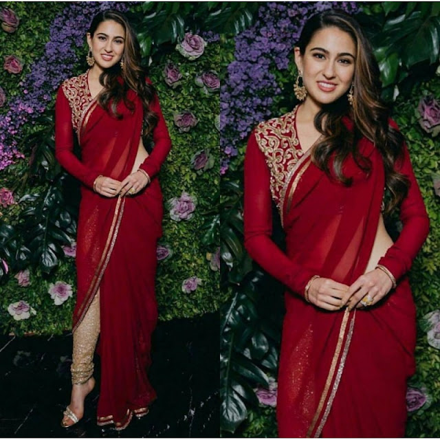 sara ali khan in saree