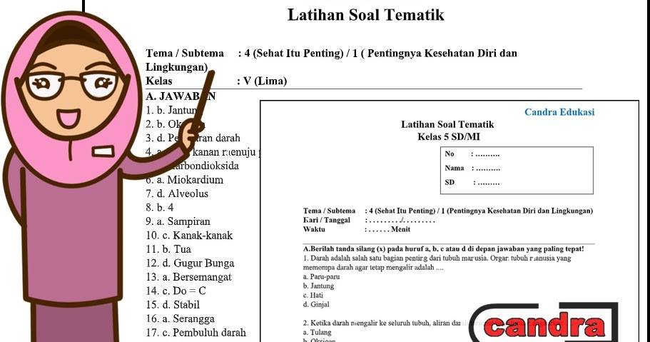 Soal Tematik Kelas 5 Tema 4 Subtema 1 Dan Kunci Jawaban Teori Dan Soal