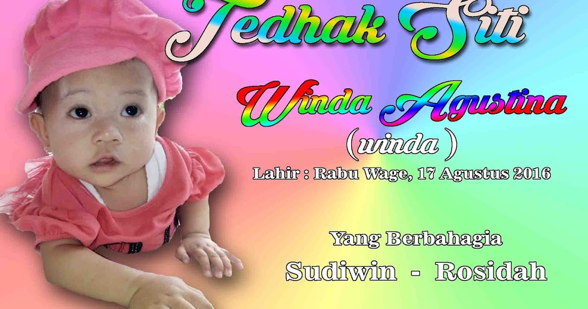 Dapatkan Inspirasi Untuk Banner Tedak Siten Cdr Erlie Decor