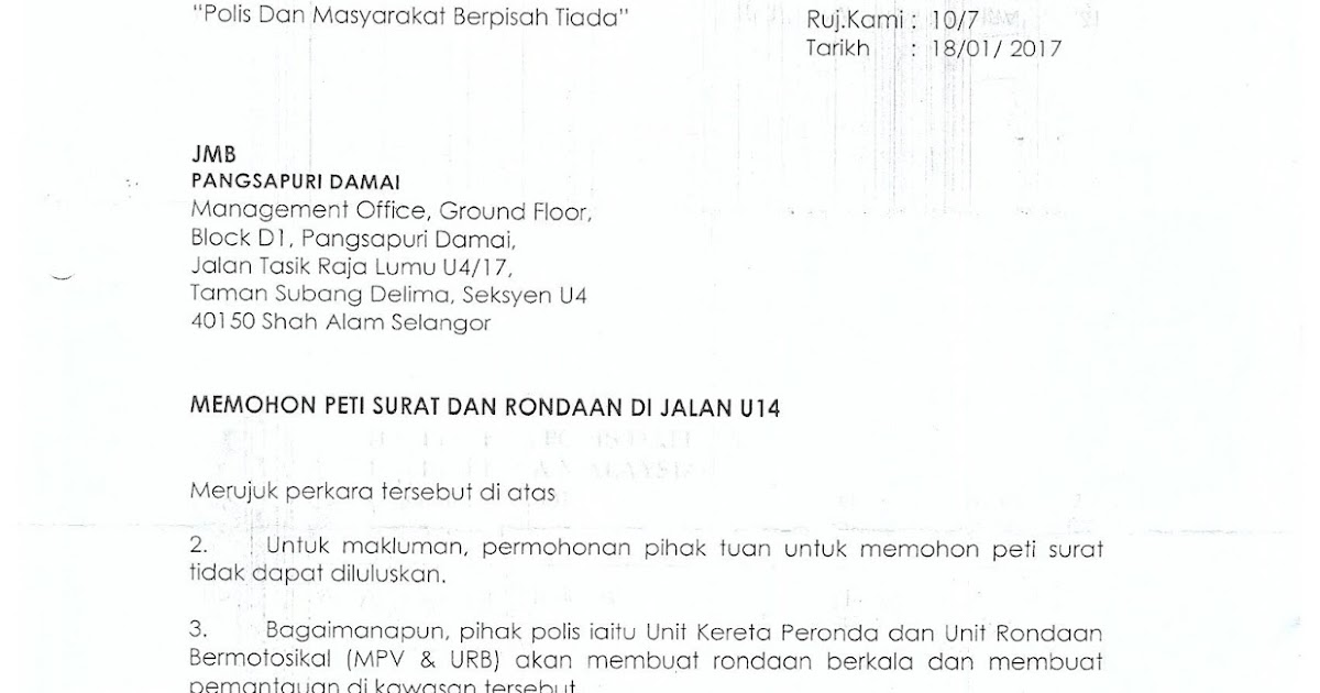 Contoh Surat Rasmi Permohonan Penyata Bank Cimb - Surat 