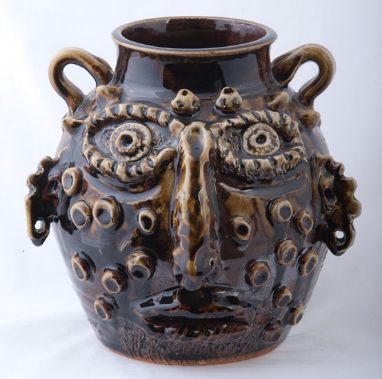 CERAMIC FACE JUGS