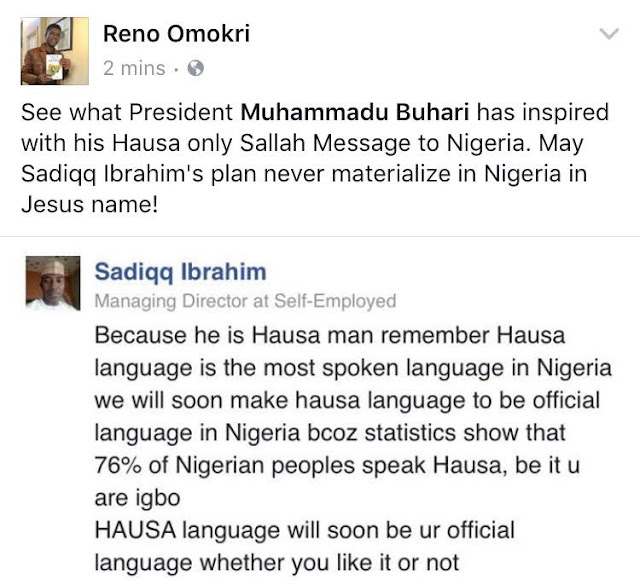 “We Will Soon Make Hausa The Official Language In Nigeria" Nigerian