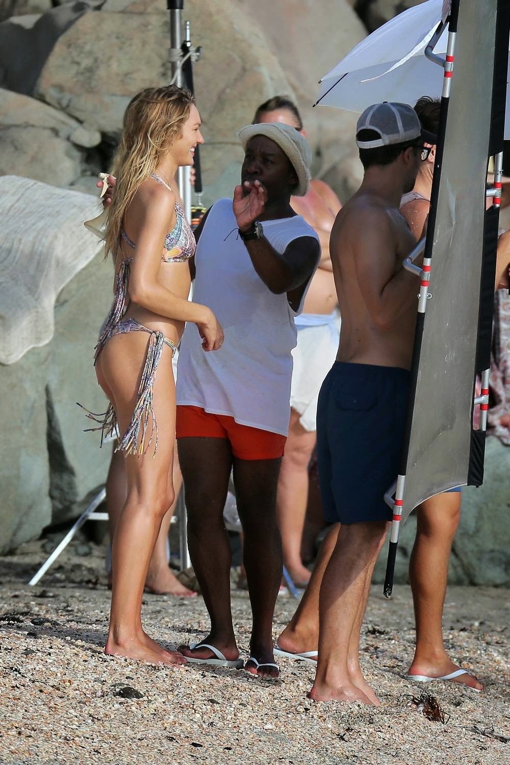 Candice Swanepoel: Victoria's Secret Campaign Photoshoot in Caribbean