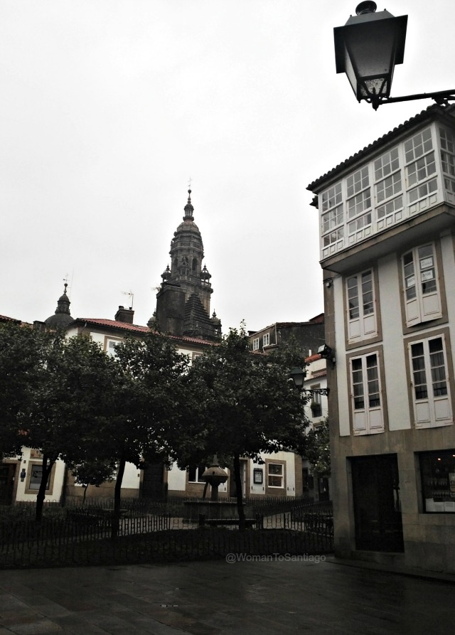 foto de la plaza de fonseca de santiago