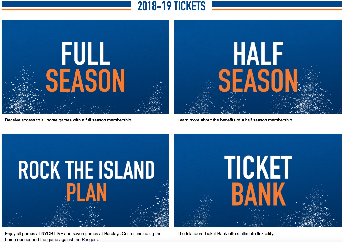 New York Islanders Ticket Packages New York Islanders Ticket Packages