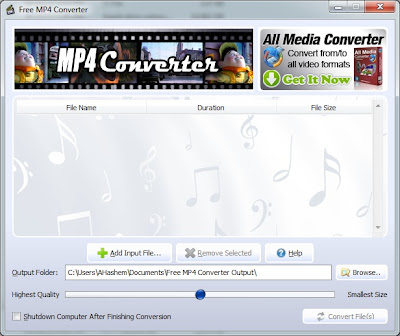 تحميل برنامج تحويل الفيديو الى MP4 مجانا Download MP4 Video Converter