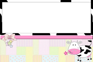 Cow and Patchwork Free Printable Invitations. Cow and Patchwork Free Printable Invitations, Labels or Cards.