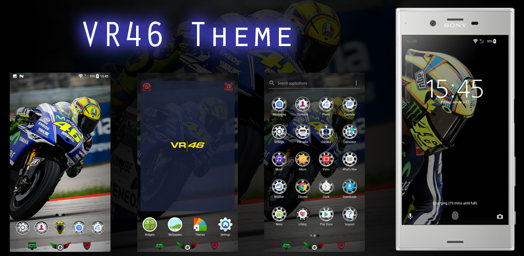  
VR46 Theme for Xperia™
