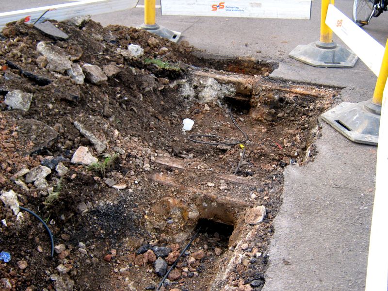 Rails discovered at Lear Road Crossing 2012