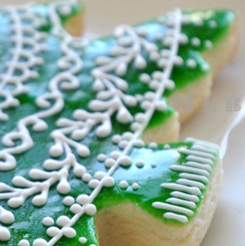 My little bakery 🌹 Christmas tree cookies...And polishglaze recipe..