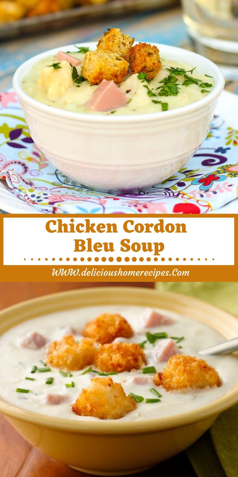 Chicken Cordon Bleu Soup Chicken Cordon Bleu Soup
