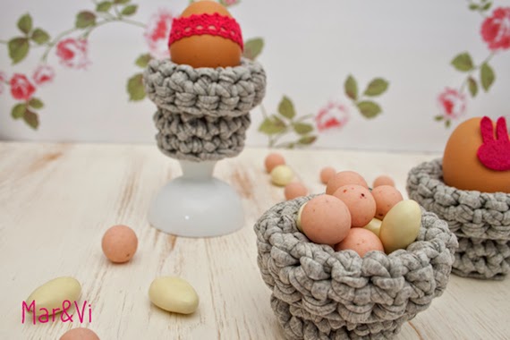 Tutorial para hacer cestitos de trapillo