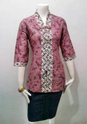 Baju batik setelan atasan dan bawahan untuk kerja Baju batik setelan atasan dan bawahan untuk kerja