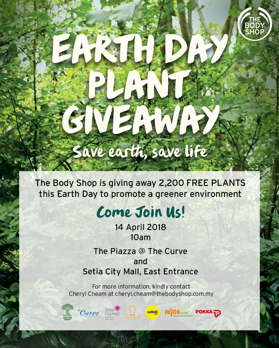 Plus Size Kitten The Body Shop Earth Day Plant Giveaway