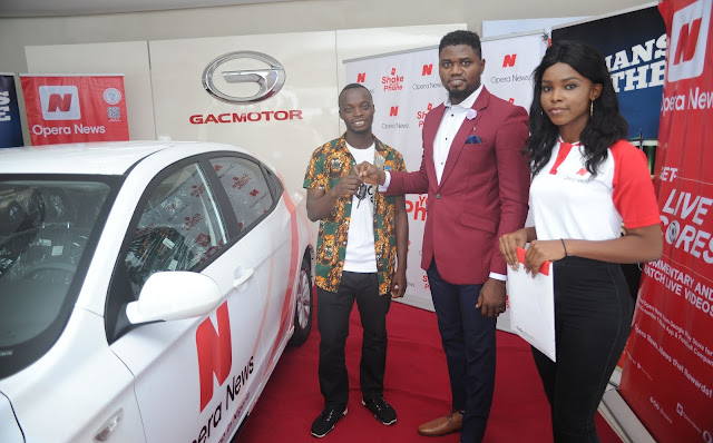 Opera News reveals the last car winner of the successful campaign ?Shake and Win? in Nigeria