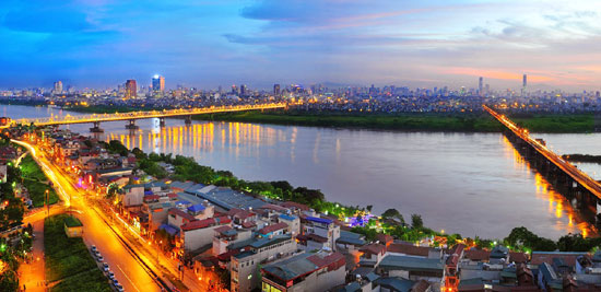 Tầm view từ chung cư Tây hồ River View Phú Thượng