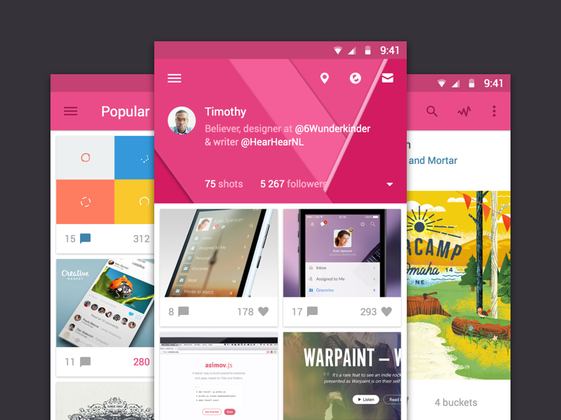 مجموعة من البرامج التي تعمل بتصميم Material design تحميل جميع البرامج