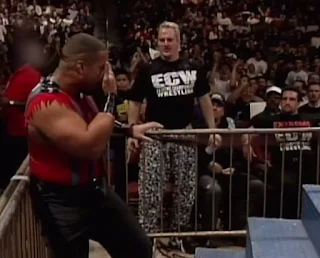 WWF / WWE IN YOUR HOUSE 10: Mind Games - ECW's Sandman and Tommy Dreamer got involved in the opening Savio/JBL match