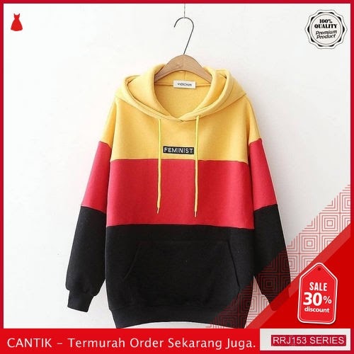 Jual RRJ153O100 Outerwear Feminist Sweater Wanita Mo Terbaru Trendy BMGShop