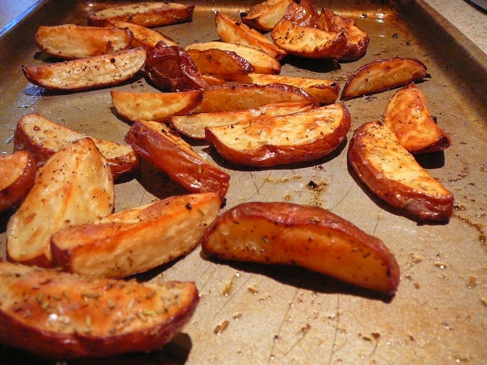 A Stay At Home Mom Cooks Oven Roasted Potato "Fries"