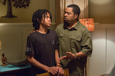 Michael Rainey Jr. and Ice Cube in Barbershop The Next Cut