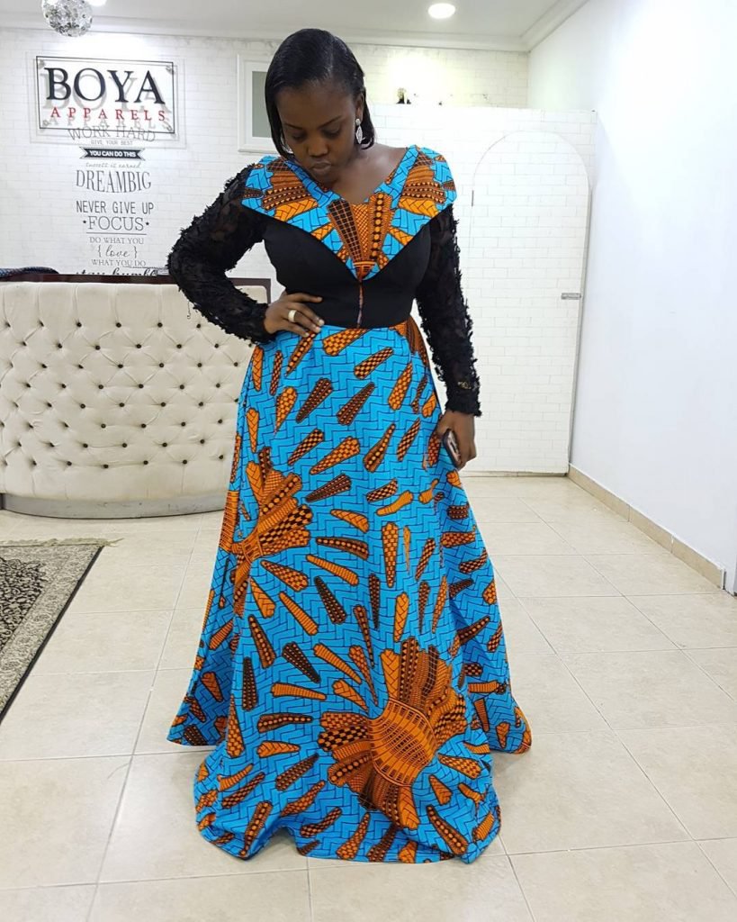 ankara maxi gowns 2018