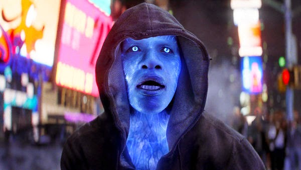 Jamie Foxx as Electro in The Amazing Spider-man 2.
