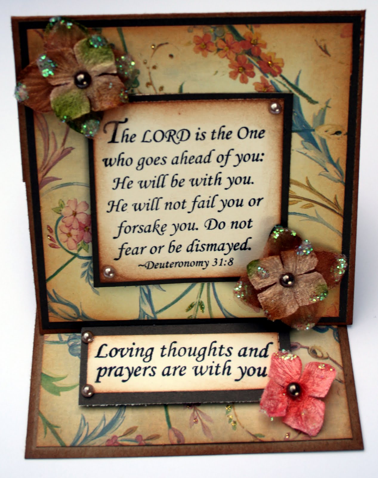 inspired stamps...the blog Bible Verse Stamp Easle Card + follower