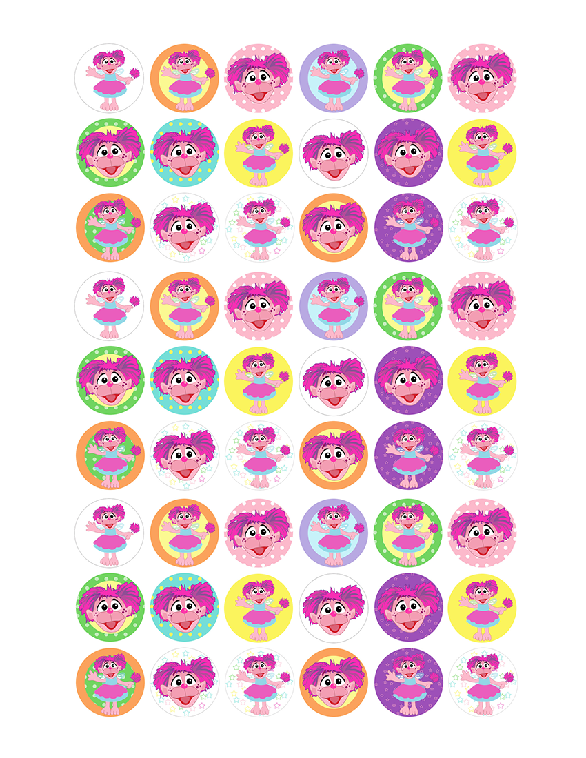 free printable invitation: Abby Cadabby FREE collage circle.