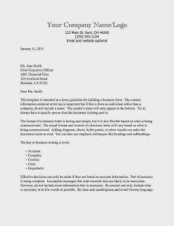 Traditional Business Letter Format Business Letter Format