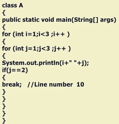 How to terminate outer loop from the inner loop in Java ? - Tech Me More