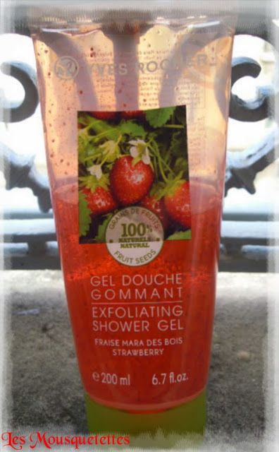 Gel douche gommant fraise Yves Rocher - Blog beauté Les Mousquetettes© Gel douche gommant fraise Yves Rocher - Blog beauté Les Mousquetettes©