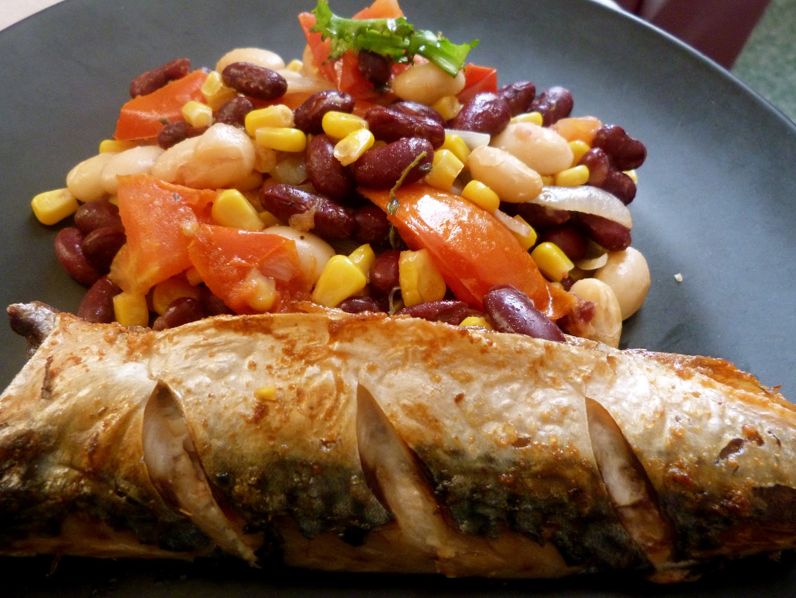 AFRILIGHT BELLE'S KITCHEN GRILLED MACKEREL + BEANS