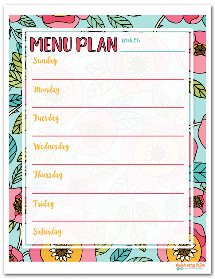 Printable Weekly Meal Planners Free Live Craft Eat Free Meal Plan  Printable Weekly Meal Planners Free Live Craft Eat Free Meal Plan