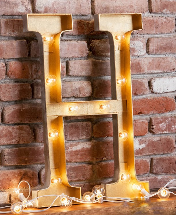 Ben Franklin Crafts and Frame Shop Paper Mache Marquee Letter