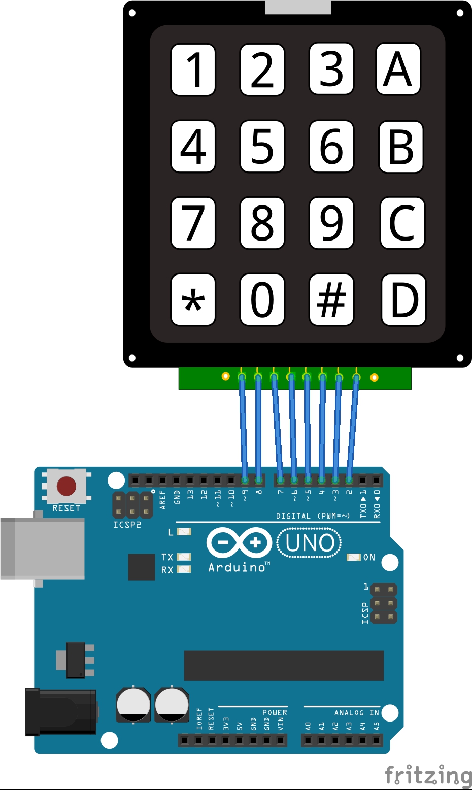 Arduino tuş takımı uygulaması elektrik elektronik