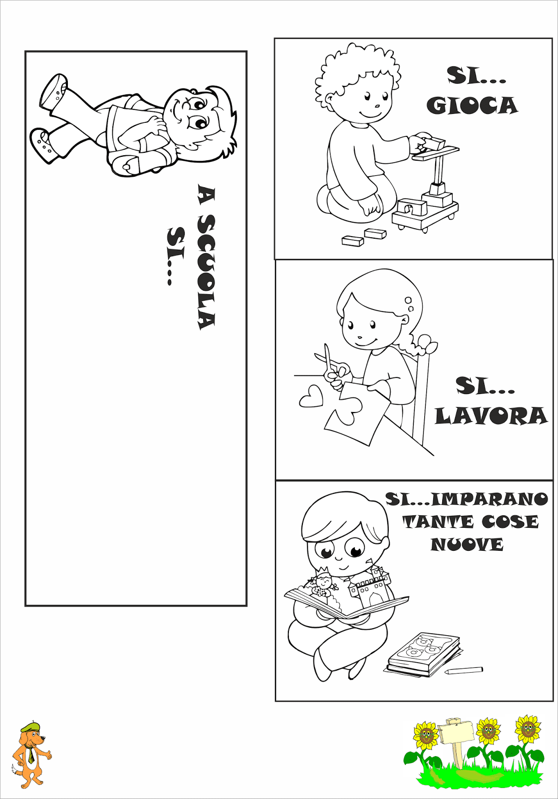 Regole Da Rispettare In Classe Con Disegni Da Colorare