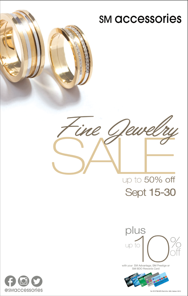 Manila Shopper SM Accessories Fine Jewelry SALE Sept 2014