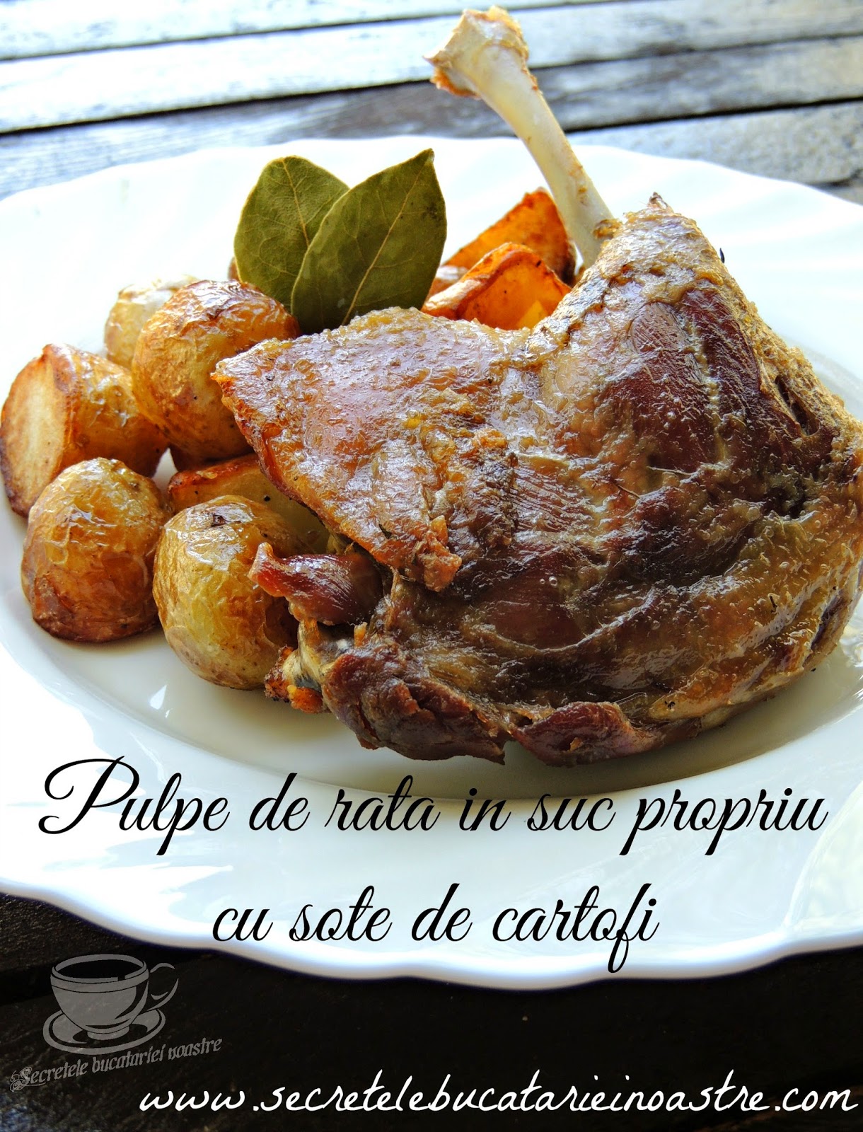 PULPE DE RATA IN SUC PROPRIU CU SOTE DE CARTOFI