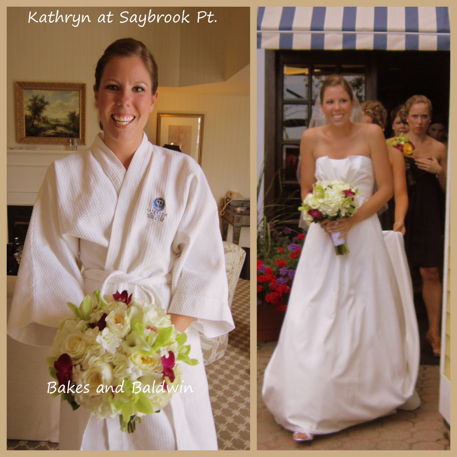 Bakes and Baldwin Floral Co. Ct.Wedding Florist Kathryn at "Saybrook