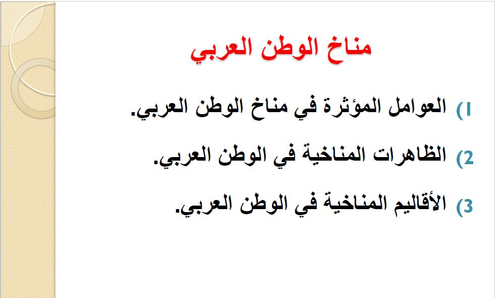 مناخ المغرب العربي الجغرافيا التطبيقية