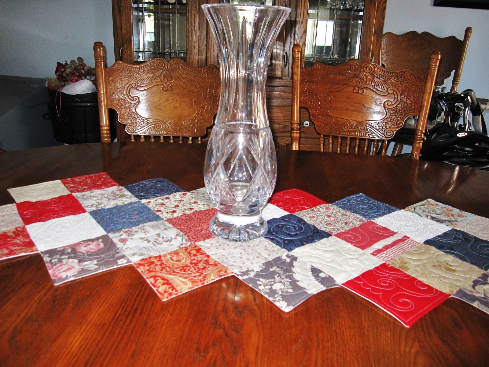 Sunshine in the Attic Zig Zag table runner complete!