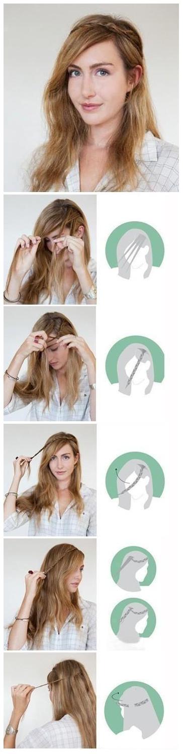 Make a beautiful braid for your hair