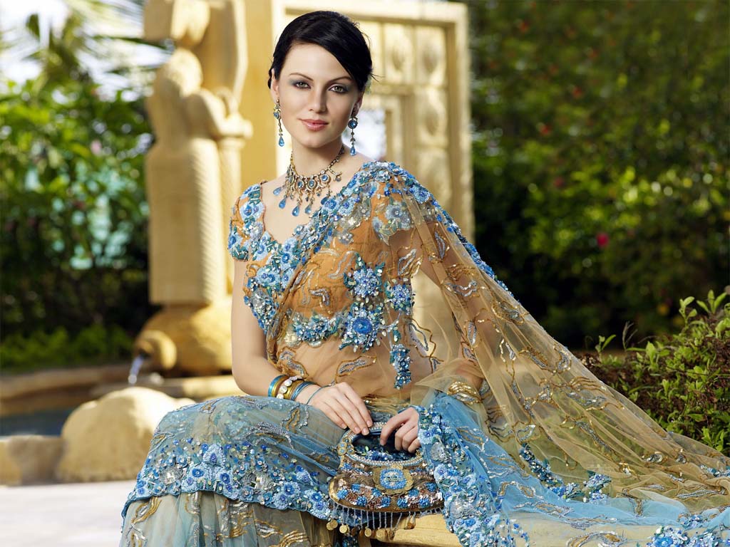 Sexy Yana Gupta Saree Wallpapers 
