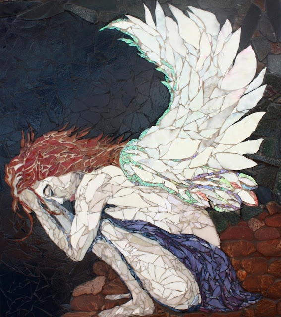 mosaic painting by Laura Harris