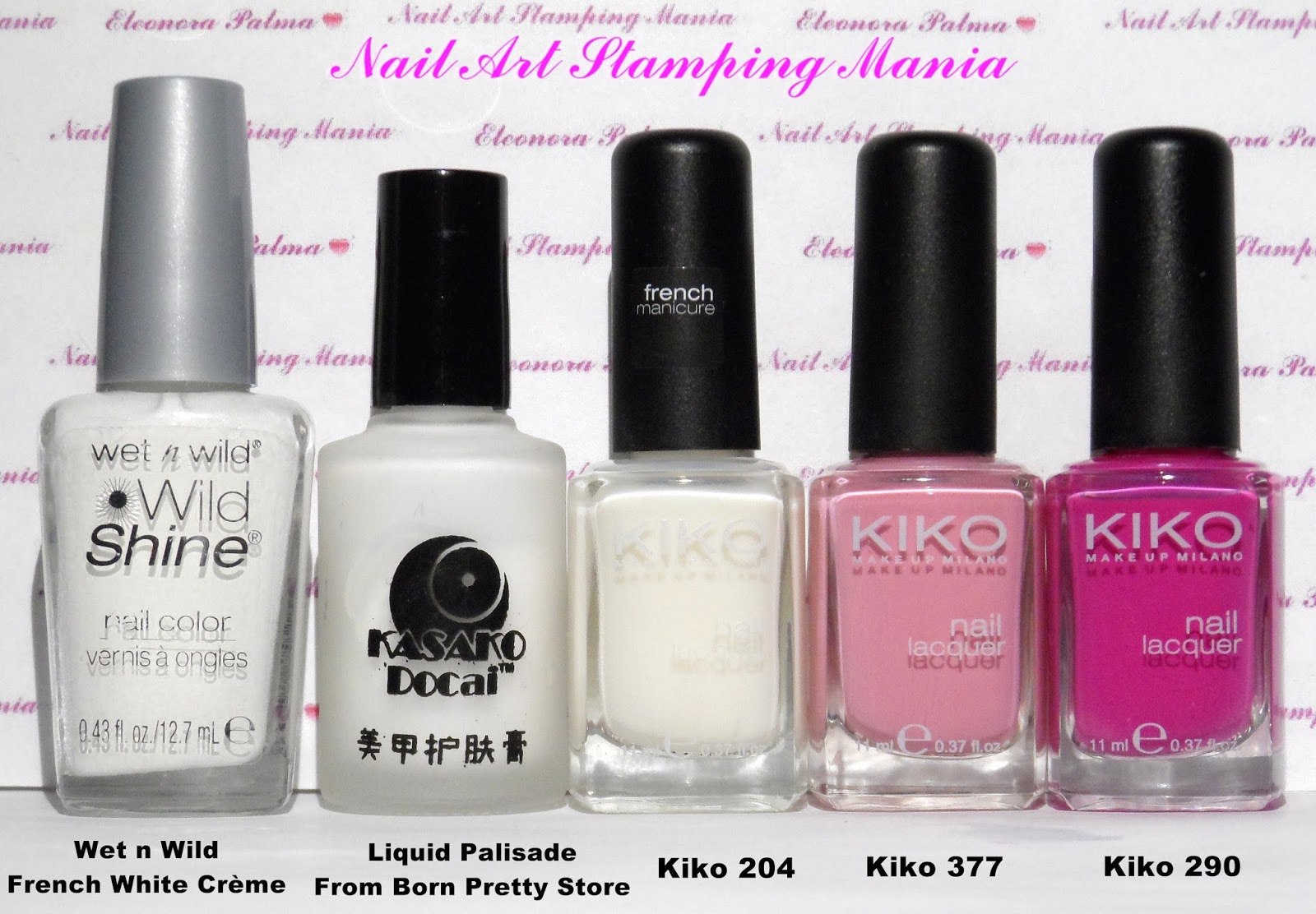 Nail Art Stamping Mania Water Marble Simplified With Liquid Palisade