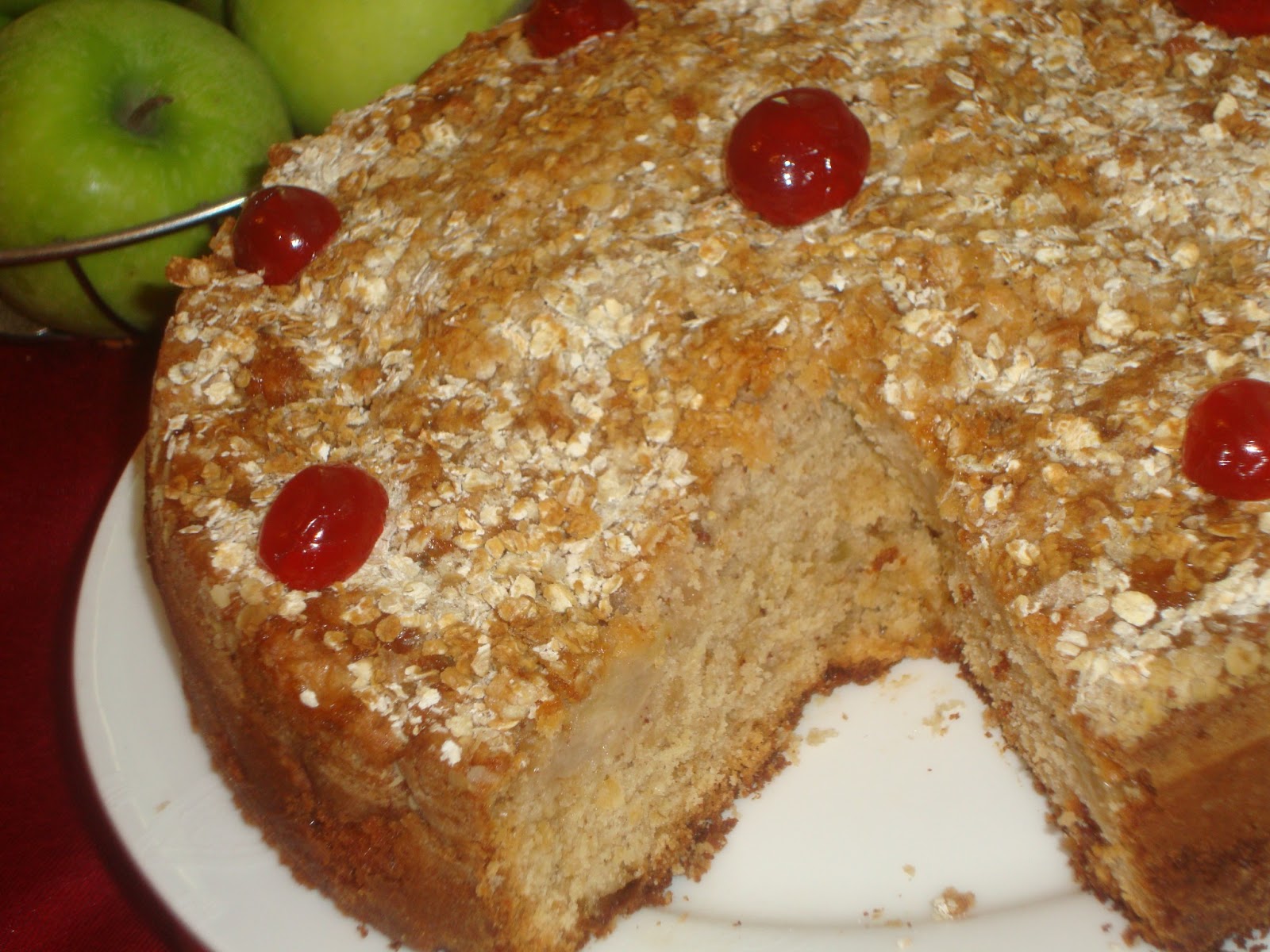 Poornima's Cook Book Apple Oats Cake
