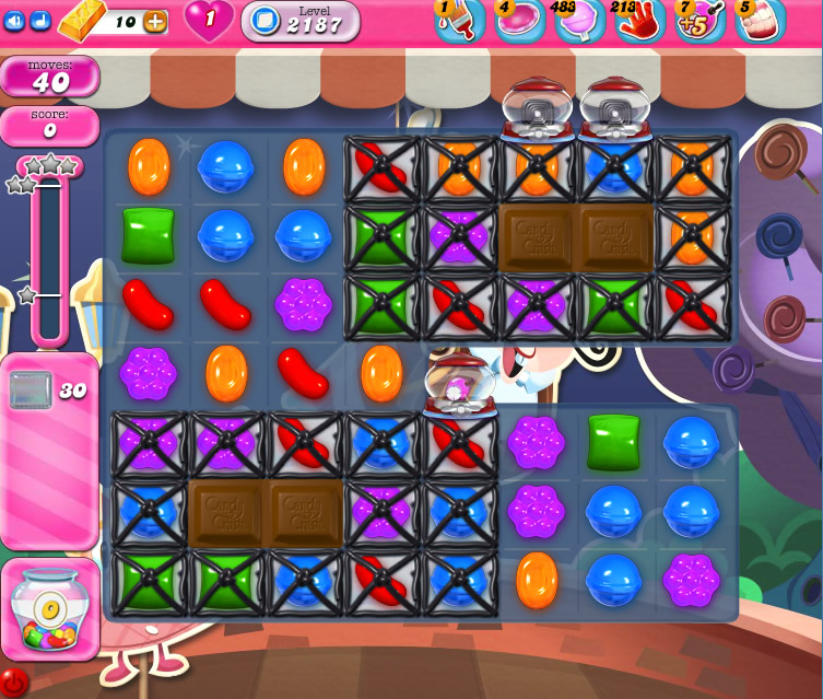 Candy Crush Saga level 2187 Candy Crush Saga level 2187